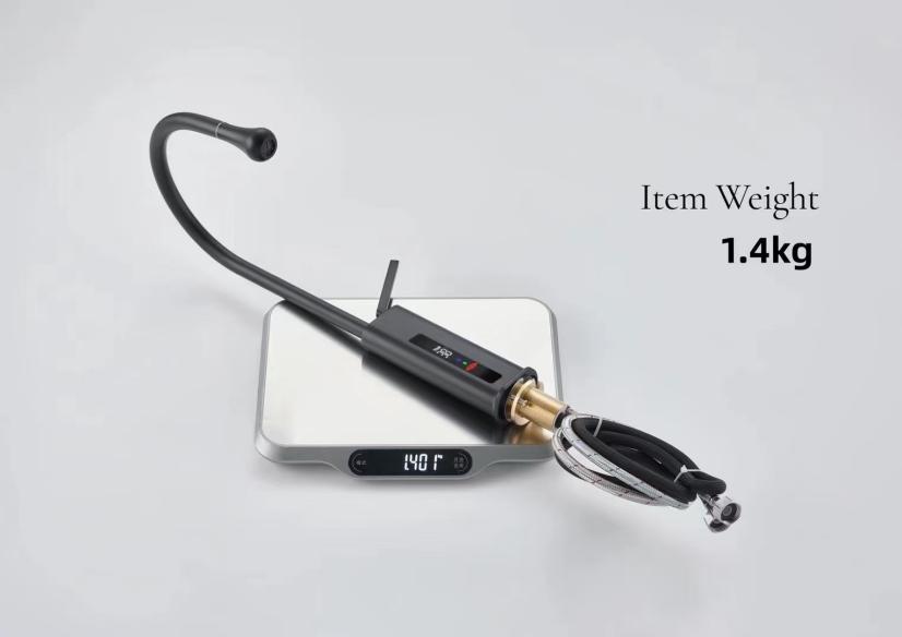 Single Hole Pull-Out Kitchen Faucet with Digital Display